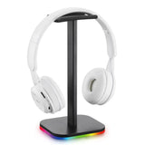 RGB LED Gaming Headphone Stand - Universal PS5, Xbox & PlayStation Compatible, Light-Up Headphones Holder