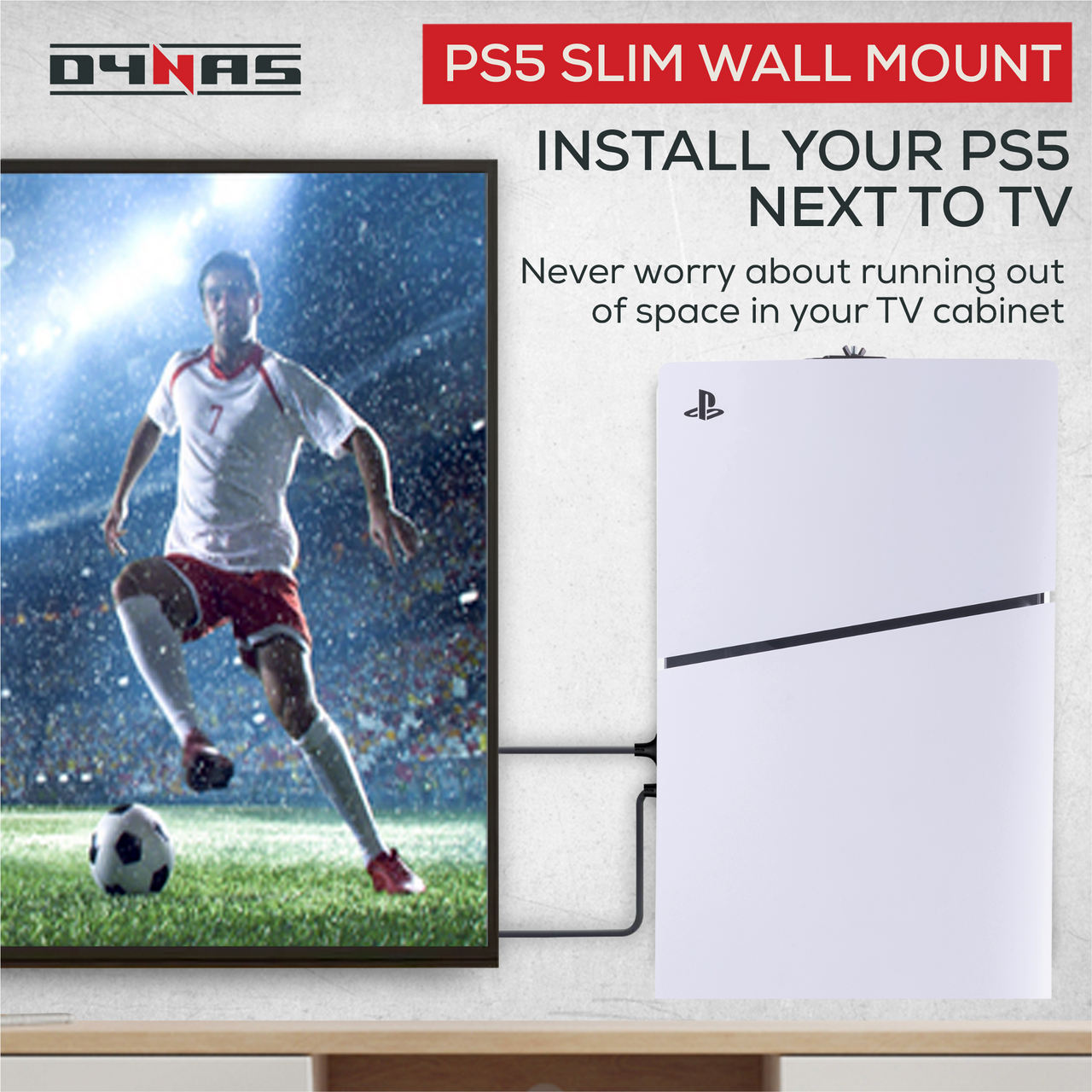 PS5 Slim Wall Mount Bracket - Dynas